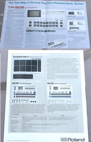 Roland-JD-800 and TR-505 brochures